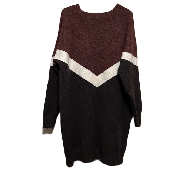 Women’s, TERRA & SKY, Round Neckline, Sweater Dress, Multi Colors, Size 14W - Picture 2 of 4